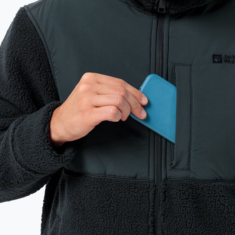 Pánska fleecová mikina Jack Wolfskin Felslicht Hooded night blue 5