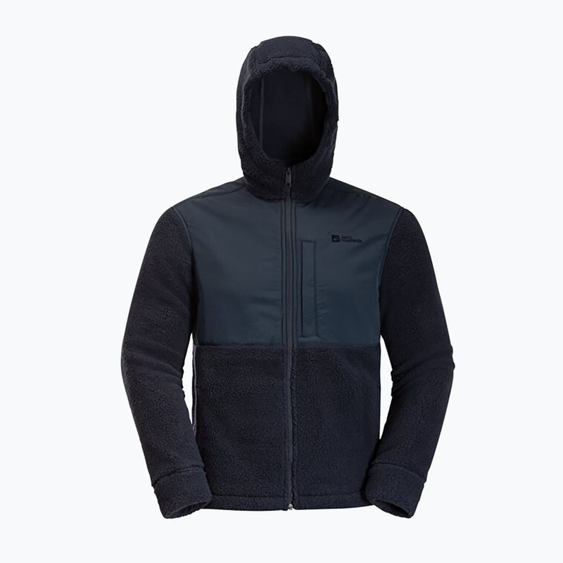 Pánska fleecová mikina Jack Wolfskin Felslicht Hooded night blue 8