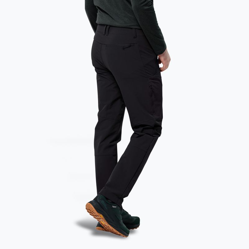 Pánske trekové nohavice Jack Wolfskin Glastal Winter black 2