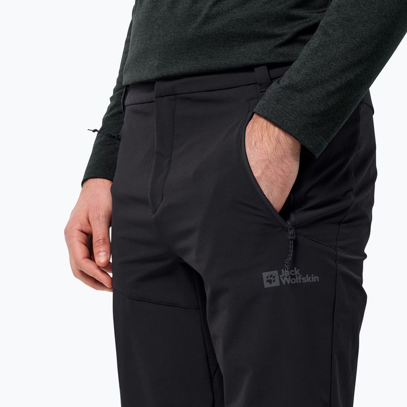 Pánske trekové nohavice Jack Wolfskin Glastal Winter black 3