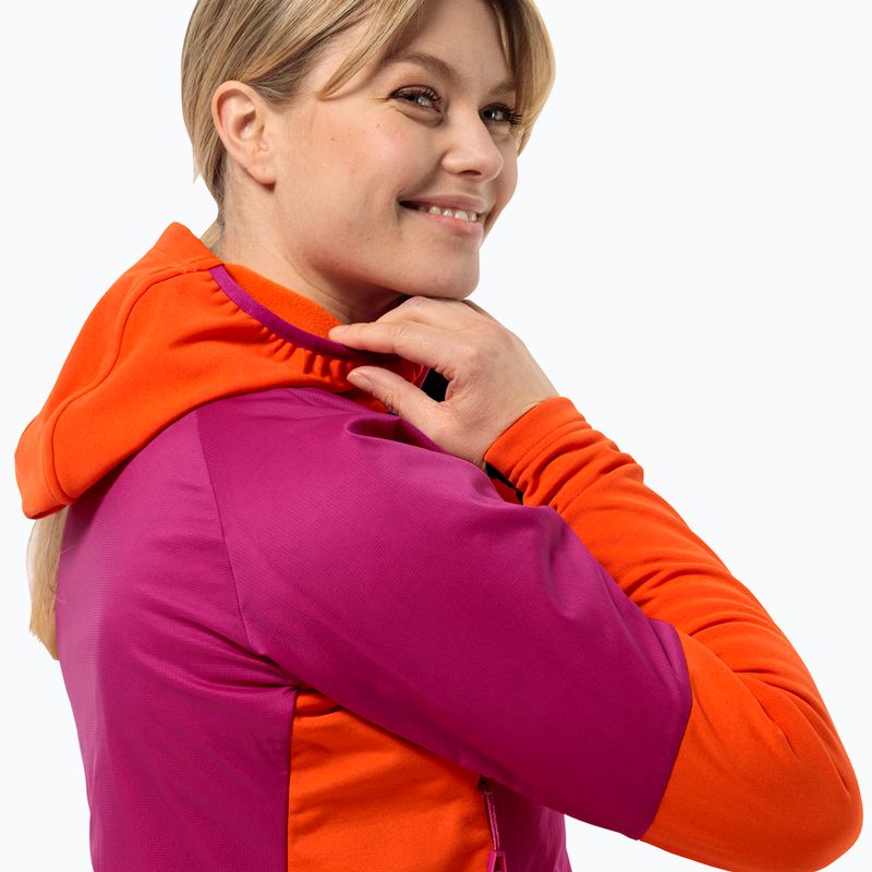 Jack Wolfskin Alpspitze Ins Hybrid nová magenta dámska bunda do dažďa 3