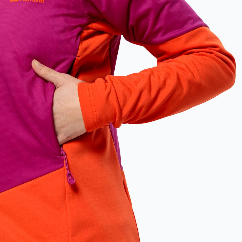 Jack Wolfskin Alpspitze Ins Hybrid nová magenta dámska bunda do dažďa 5