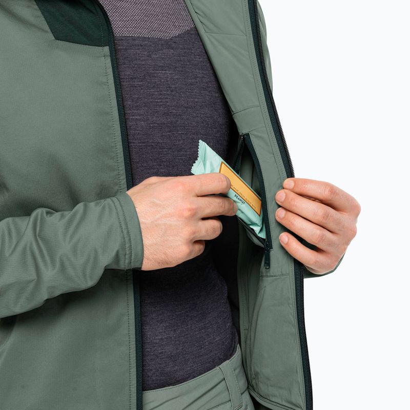 Jack Wolfskin Alpspitze Ins Hybrid hedge zelená pánska bunda do dažďa 6