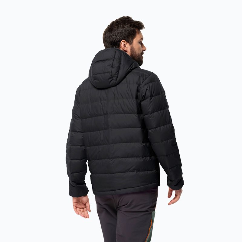 Pánska bunda do dažďa Jack Wolfskin Ather Down Hoody black 2