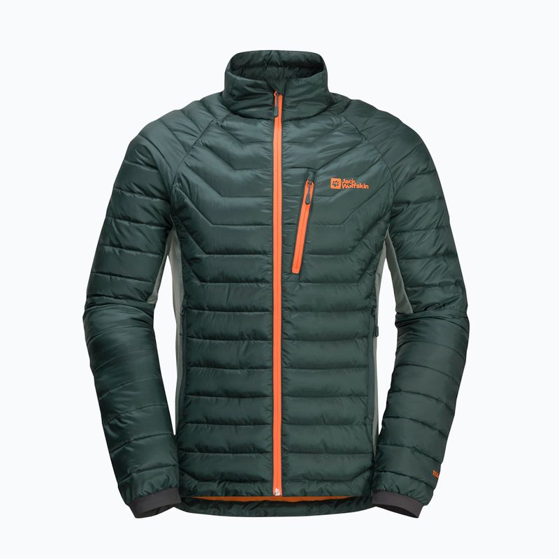 Jack Wolfskin pánska páperová bunda Routeburn Pro Ins black olive 6