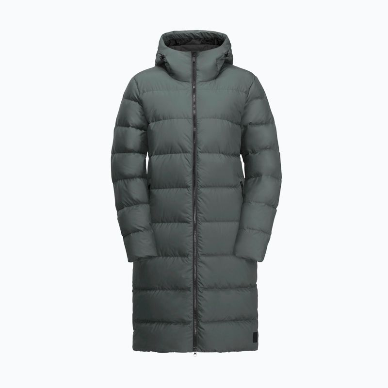 Dámsky páperový kabát Jack Wolfskin Frozen Palace slate green 6
