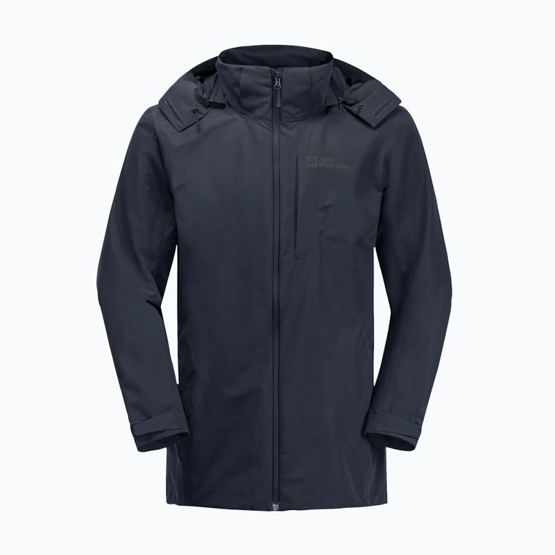 Pánska bunda do dažďa Jack Wolfskin Fernblick 2L night blue 7