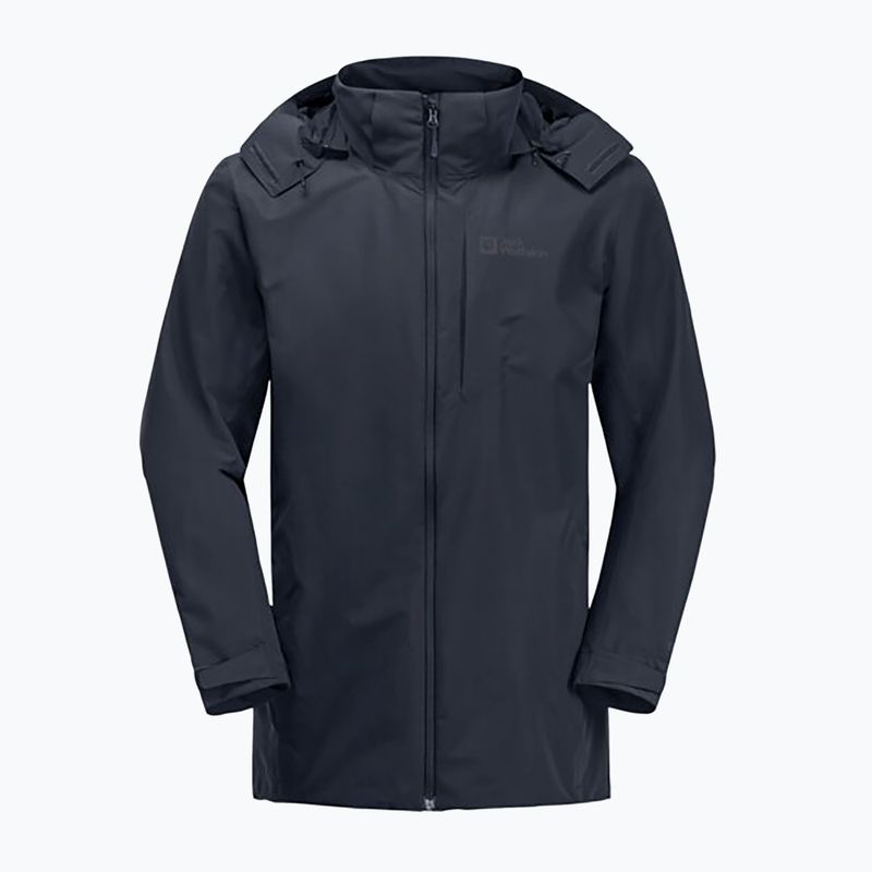 Pánska bunda do dažďa Jack Wolfskin Fernblick 2L night blue 7