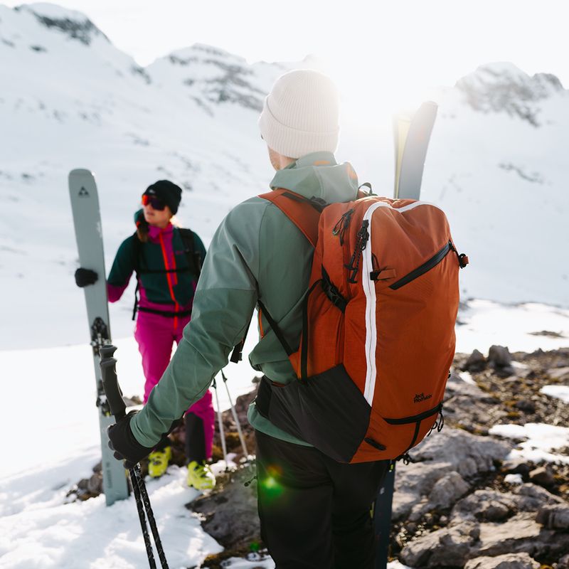 Jack Wolfskin Alpspitze 25 l lyžiarsky batoh dark maroon 7