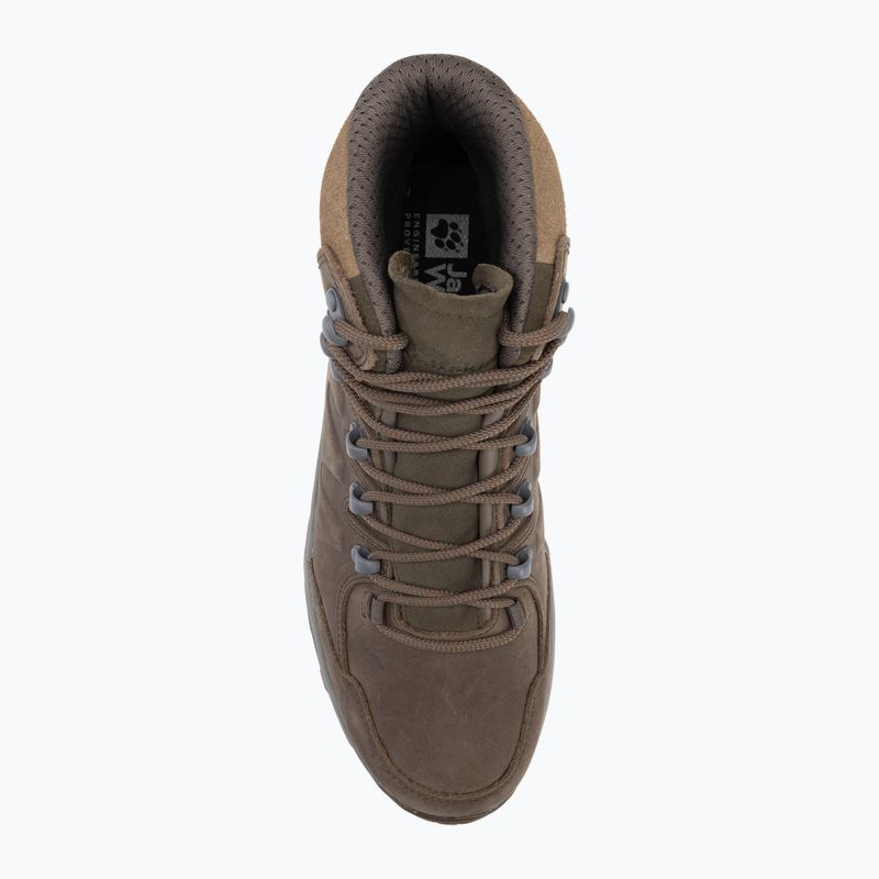 Pánska trekingová obuv Jack Wolfskin Refugio Prime Texapore Mid cold coffe 5