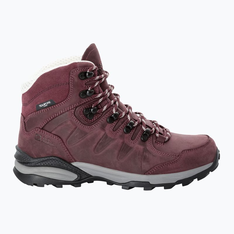 Dámska trekingová obuv Jack Wolfskin Refugio Prime Texapore Mid dark maroon 9