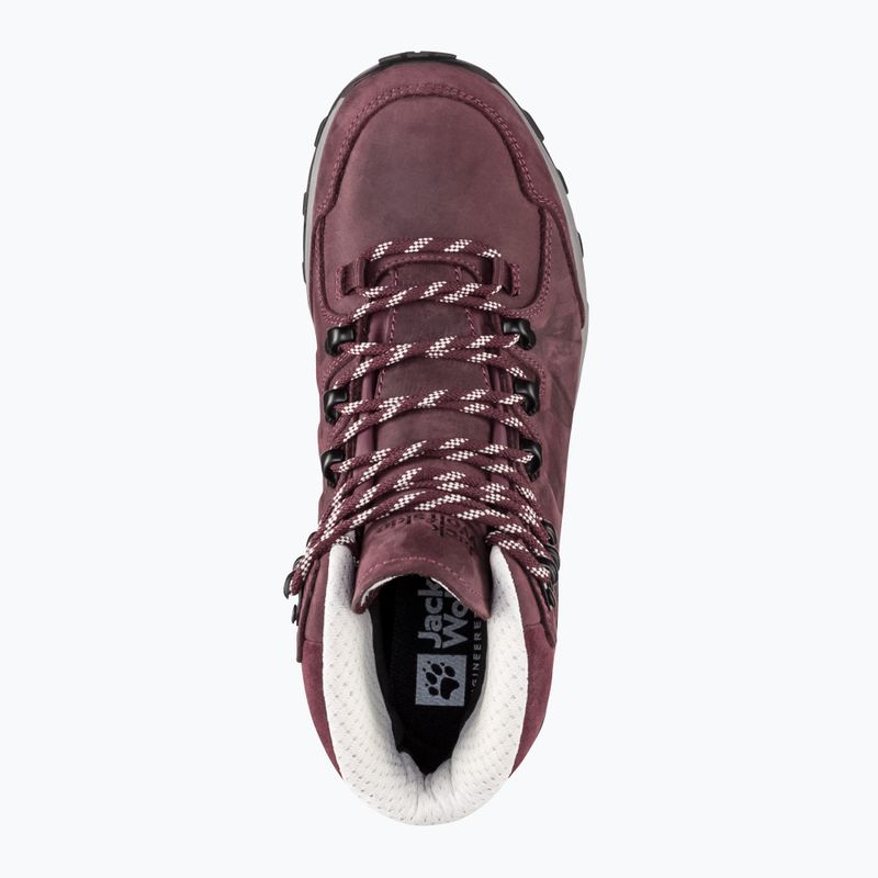 Dámska trekingová obuv Jack Wolfskin Refugio Prime Texapore Mid dark maroon 12