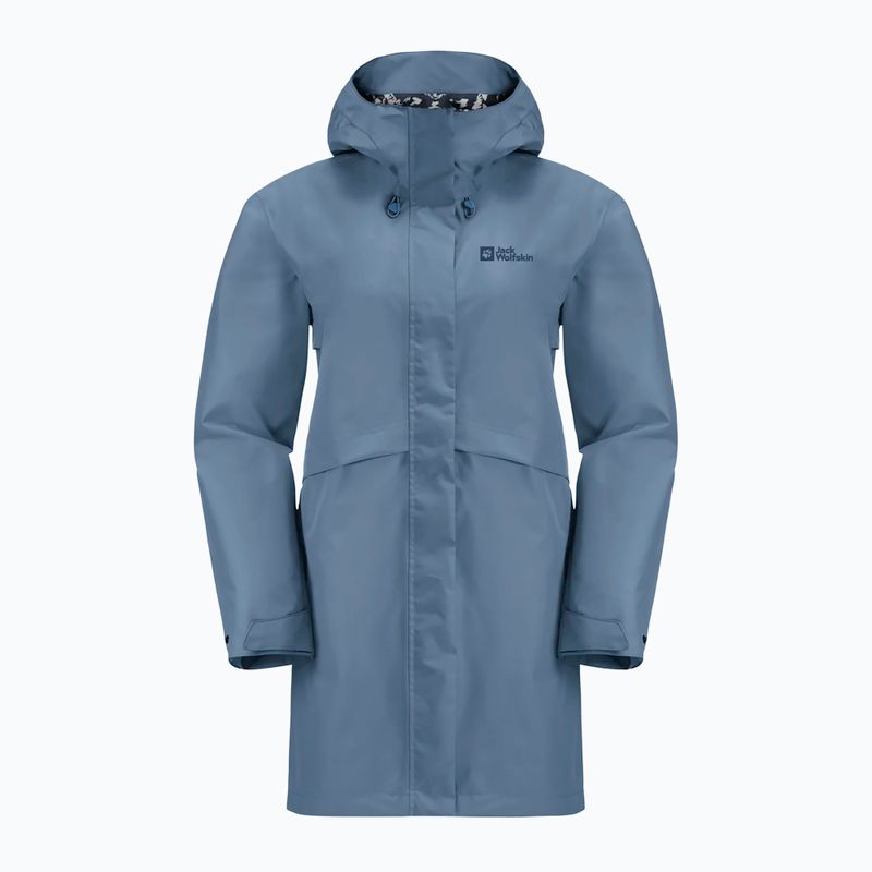 Dámsky nepremokavý kabát  Jack Wolfskin Cape West Elemental Blue 7