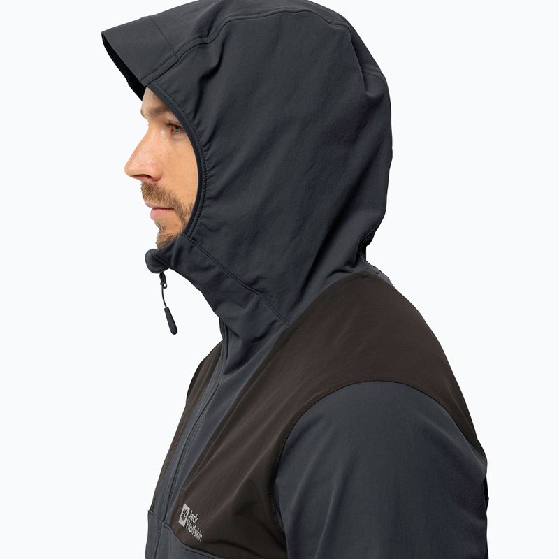 Pánska softshellová bunda Jack Wolfskin Andur phantom 2