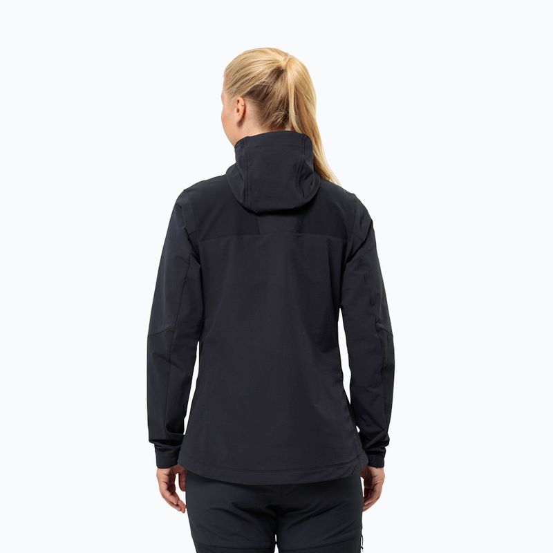 Dámska softshellová bunda Jack Wolfskin Andur black 2