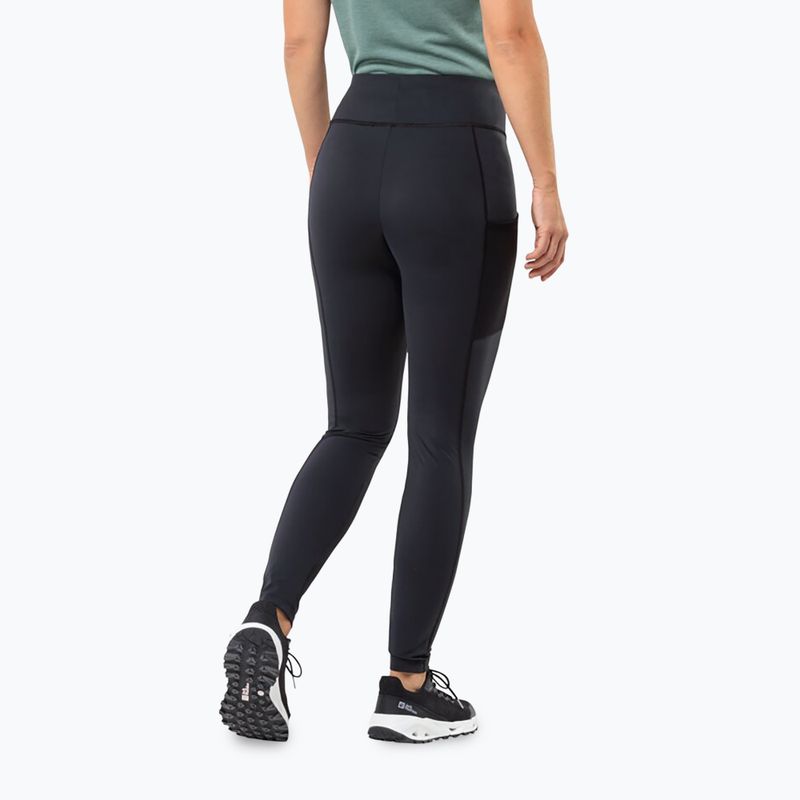 Dámske trekové nohavice Jack Wolfskin Klintal Tights black 2