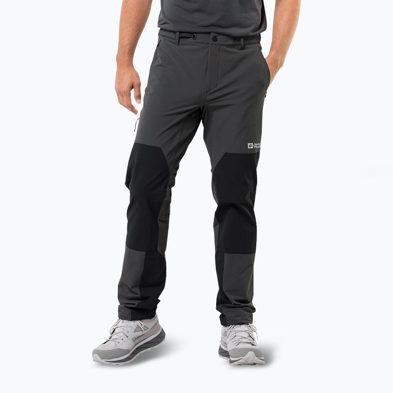 Pánske softshellové nohavice Jack Wolfskin Andur phantom