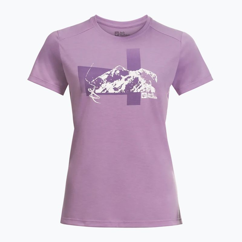 Dámske trekingové tričko Jack Wolfskin Vonnan S/S Graphic velvet 4