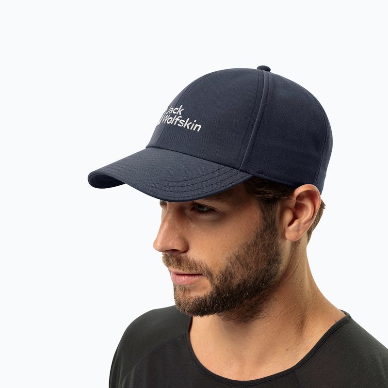 Šiltovka Jack Wolfskin Baseballová čierna 4
