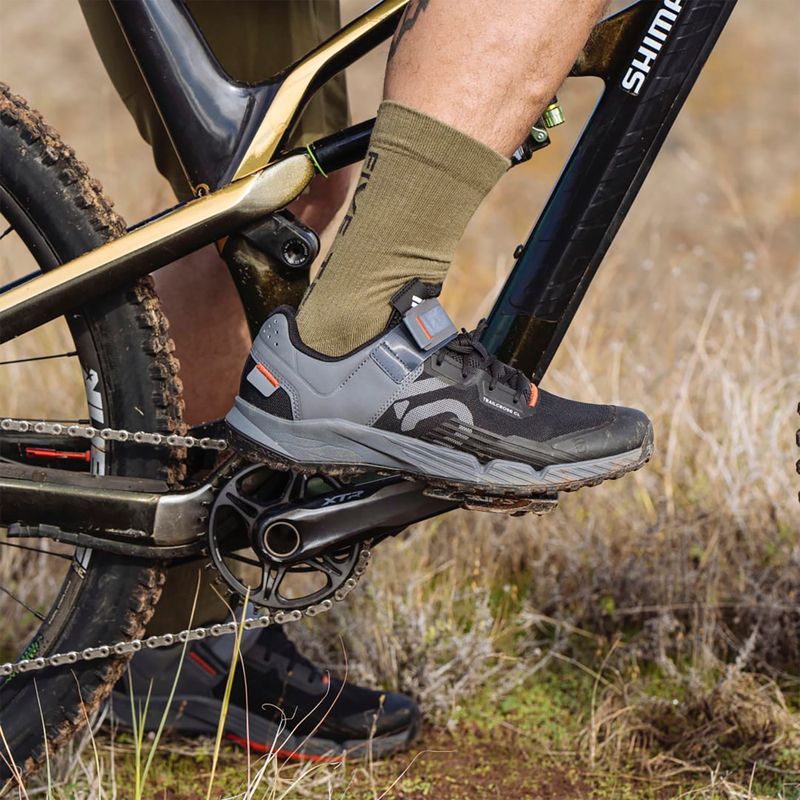 Pánska MTB cyklistická obuv adidas FIVE TEN Trailcross Clip In core black/grey three/red 14