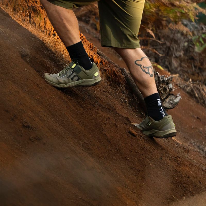 Pánska MTB cyklistická obuv adidas FIVE TEN Trailcross Clip In core black/grey three/red 15