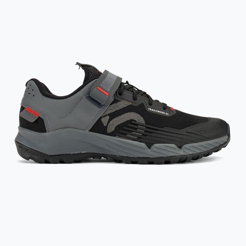 Pánska MTB cyklistická obuv adidas FIVE TEN Trailcross Clip In core black/grey three/red 2
