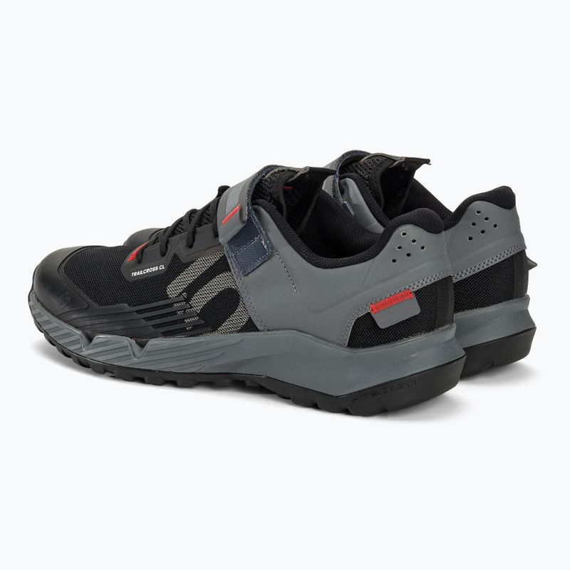 Pánska MTB cyklistická obuv adidas FIVE TEN Trailcross Clip In core black/grey three/red 5