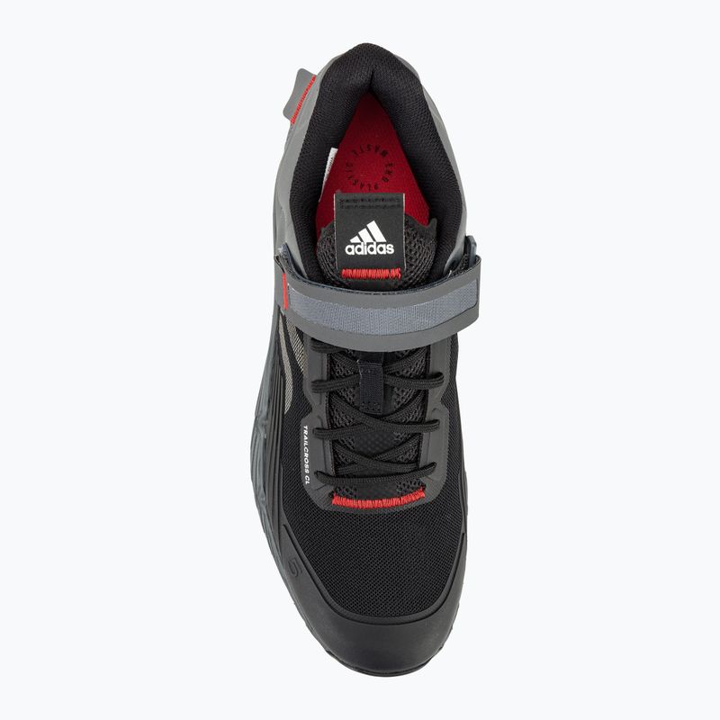 Pánska MTB cyklistická obuv adidas FIVE TEN Trailcross Clip In core black/grey three/red 8