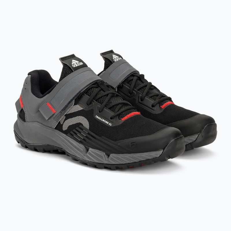 Dámska MTB cyklistická obuv adidas FIVE TEN Trailcross Clip In core black/grey three/red 6