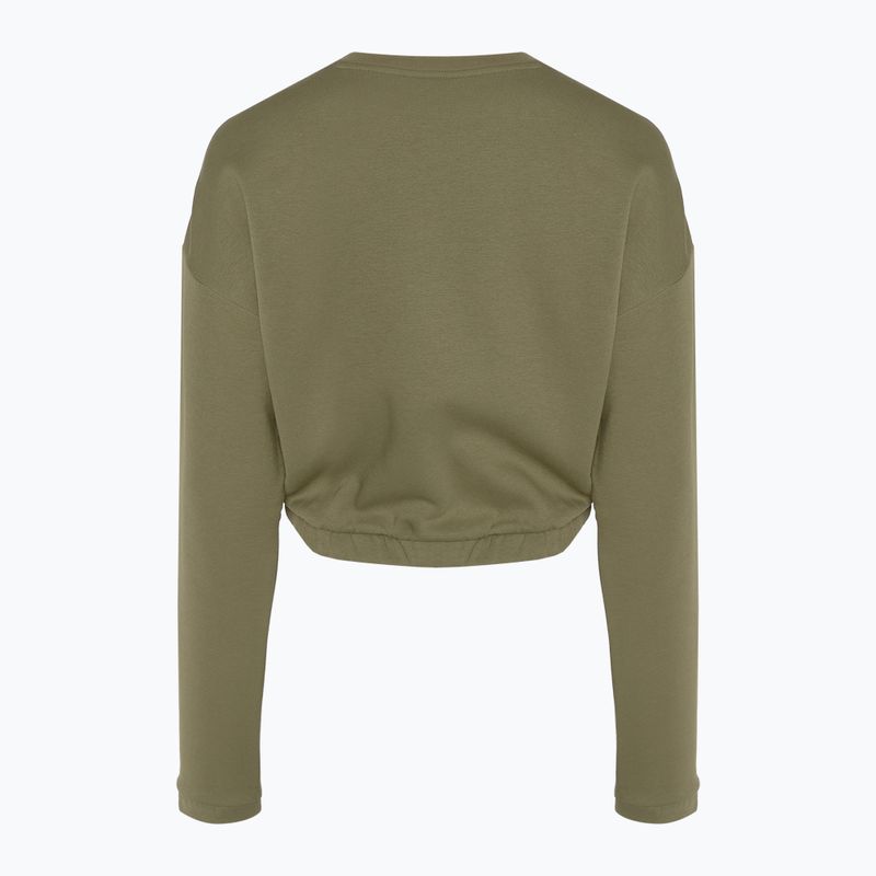 Dámska mikina adidas Hyperglam Crop Crew focus olive 2