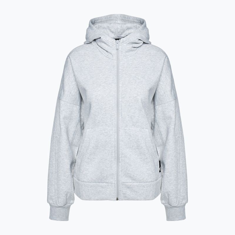 Dámska mikina  adidas Studio Lounge Fleece Full Zip svetlo šedá