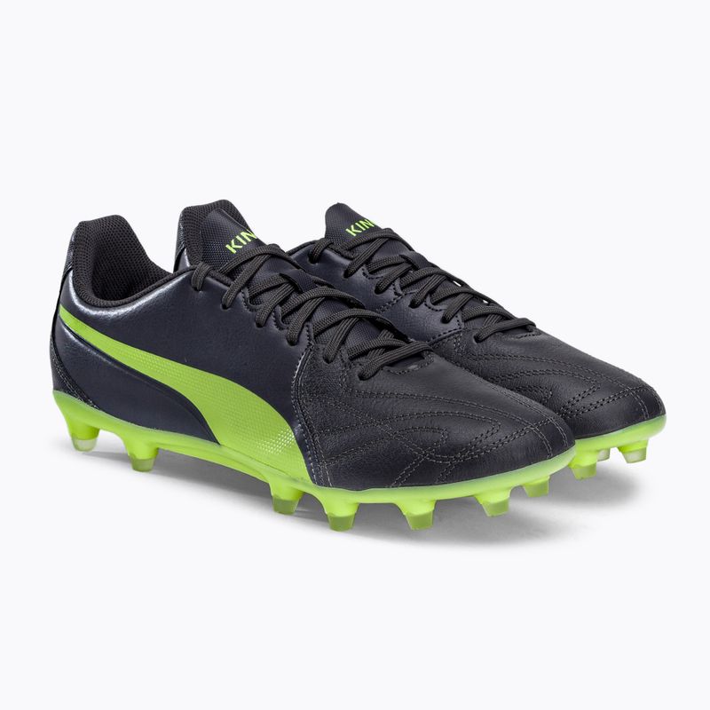 PUMA King Hero 21 FG pánske kopačky black-green 106554 05 4