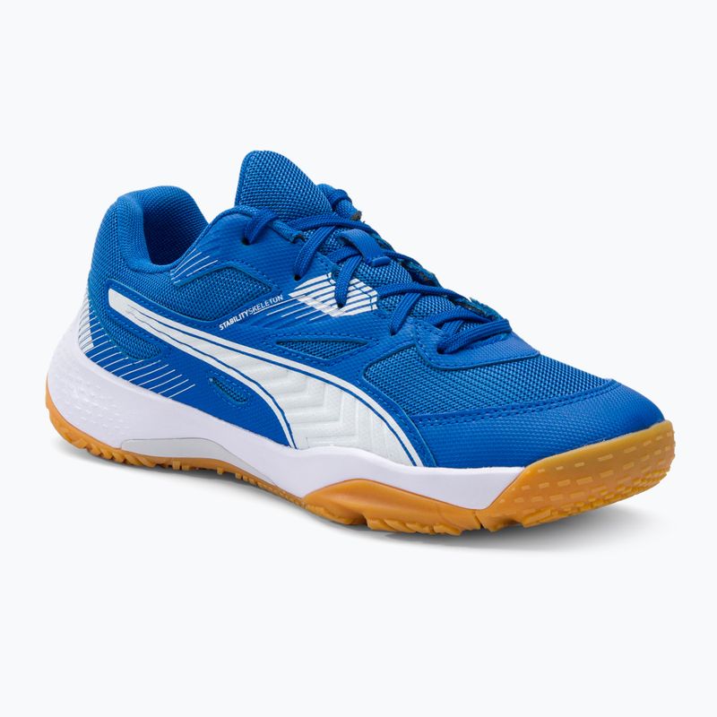 Detská volejbalová obuv PUMA Solarflash Jr II modro-biela 168833