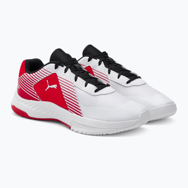 Detská volejbalová obuv PUMA Varion Jr bielo-červená 165857 4