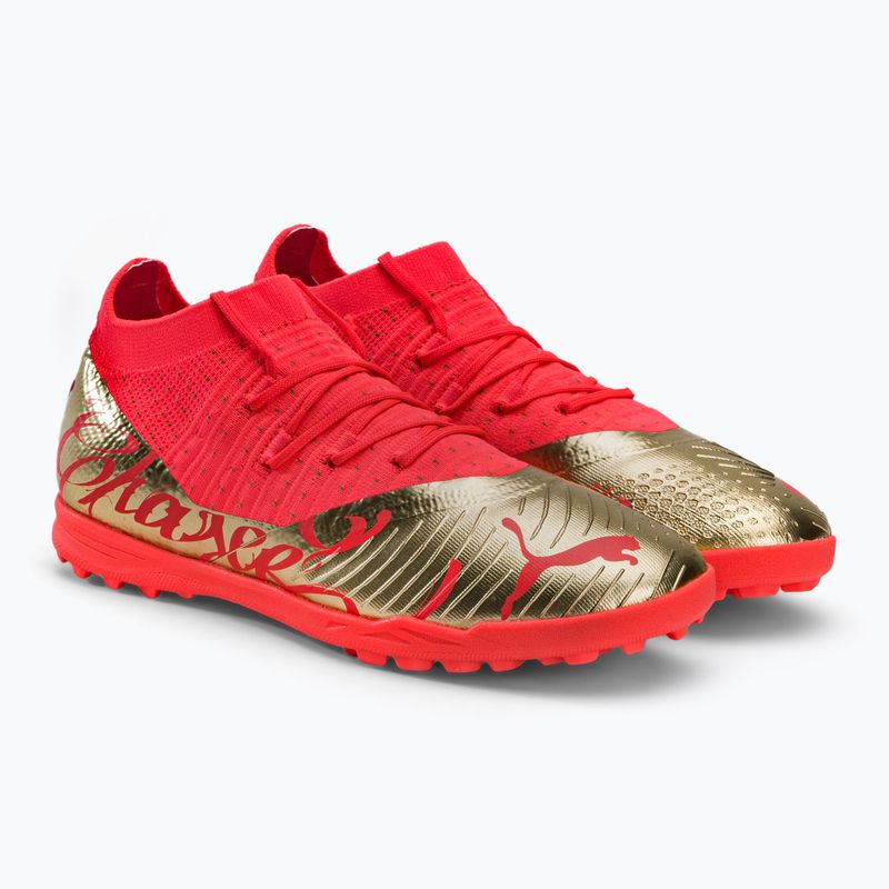 Detské kopačky PUMA Future Z 3.4 Neymar Jr. TT oranžová a zlatá 107108 01 4