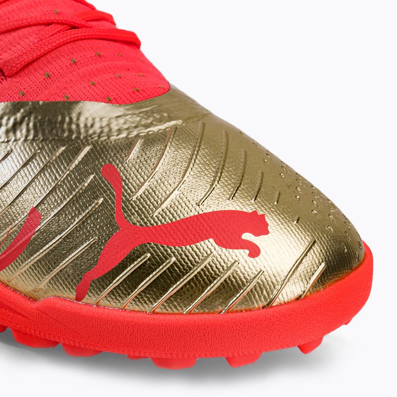 Detské kopačky PUMA Future Z 3.4 Neymar Jr. TT oranžová a zlatá 107108 01 7