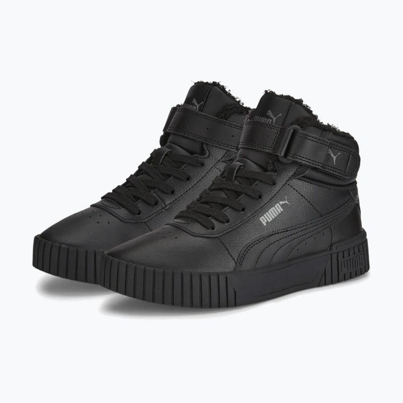 Detské topánky PUMA Carina 2.0 Mid Winter Jr puma black/puma black/dark shadow 8
