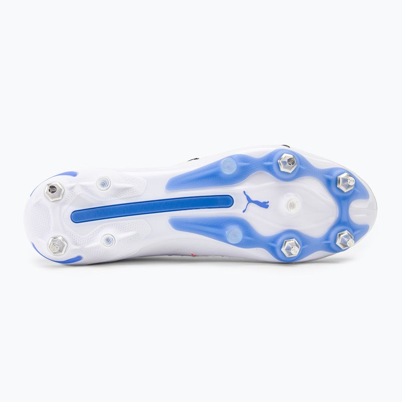 PUMA King Ultimate MXSG pánske kopačky puma white/puma black/blue glimmer/ultra orange 5