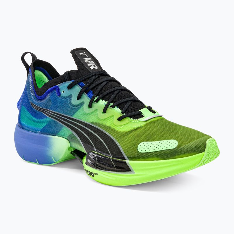 Pánska bežecká obuv PUMA Fast-R NITRO Elite Carbon royal sapphire/fizzy lime