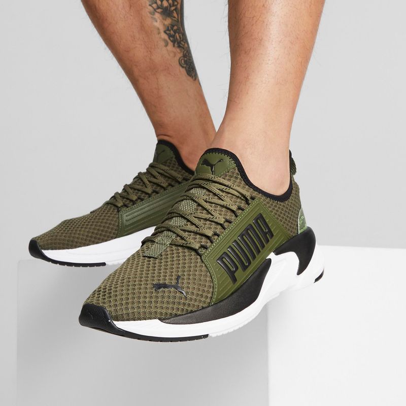 Pánska tréningová obuv PUMA Softride Premier Slip On Tiger Camo green 378028 03 2