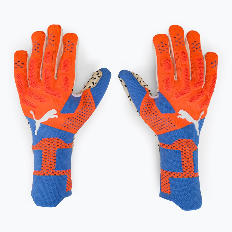 Oranžovo-modré brankárske rukavice PUMA Future Ultimate Nc 041841 01