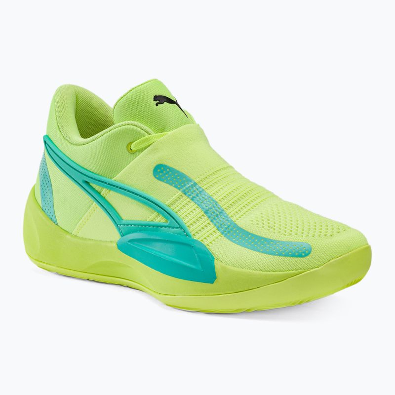 Pánska basketbalová obuv PUMA Rise Nitro fast yellow/electric peppermint