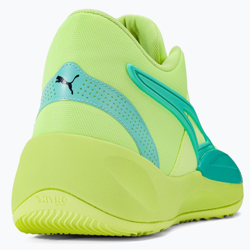 Pánska basketbalová obuv PUMA Rise Nitro fast yellow/electric peppermint 9