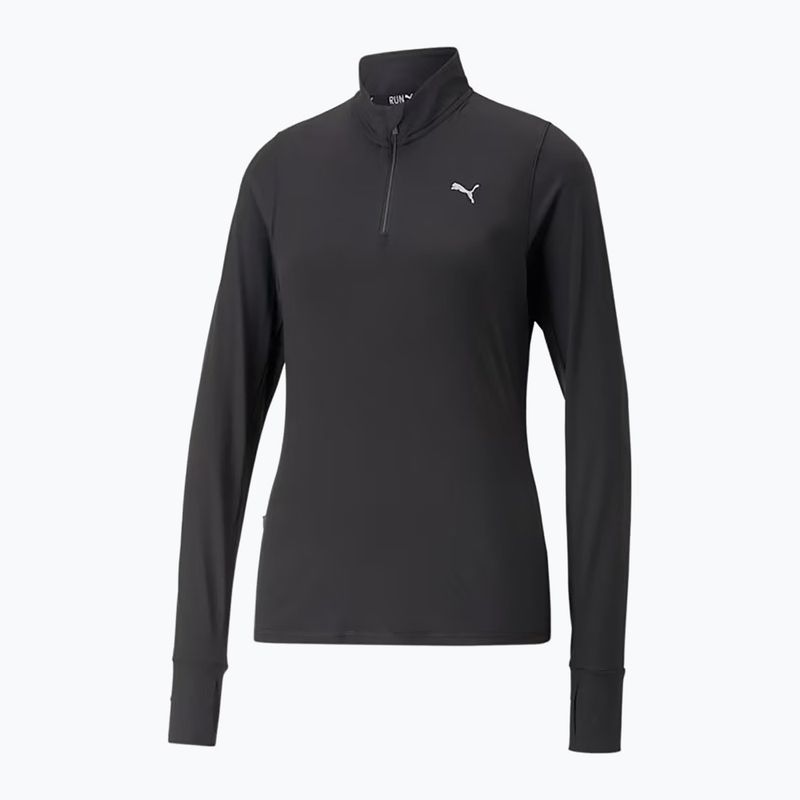 Dámska bežecká mikina PUMA Run Favorite 1/4 Zip puma black
