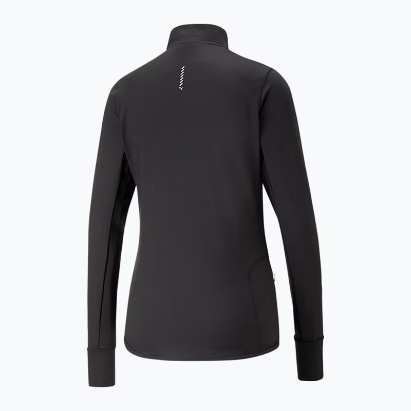 Dámska bežecká mikina PUMA Run Favorite 1/4 Zip puma black 2
