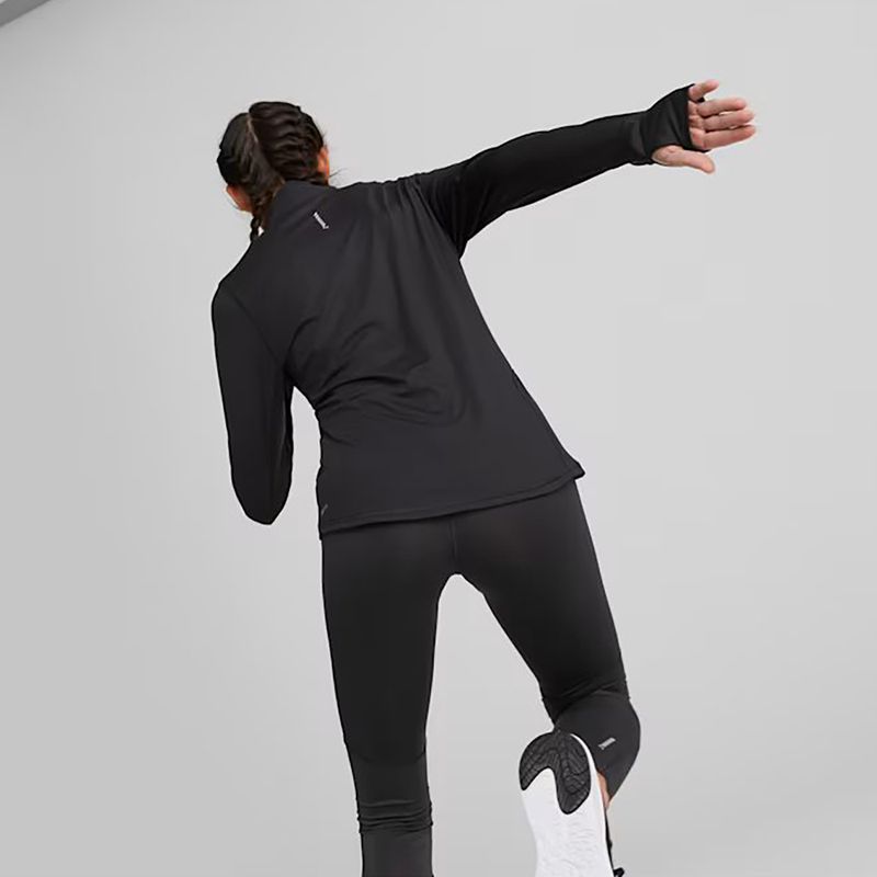 Dámska bežecká mikina PUMA Run Favorite 1/4 Zip puma black 4