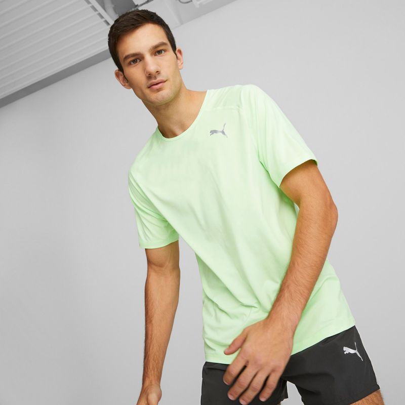 Pánske bežecké tričko PUMA Run Cloudspun green 523269 34 3