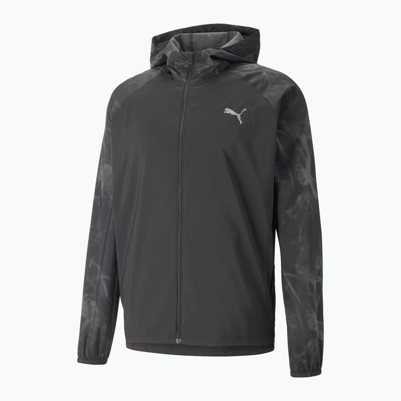 Pánska bežecká bunda PUMA Run Favorite Aop Woven black 523389 01 5