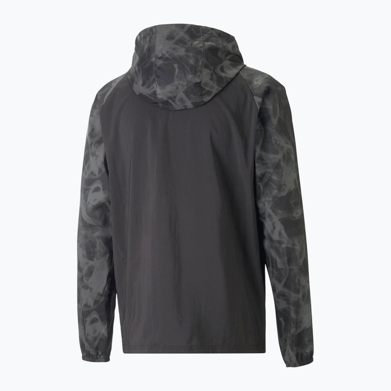 Pánska bežecká bunda PUMA Run Favorite Aop Woven black 523389 01 6