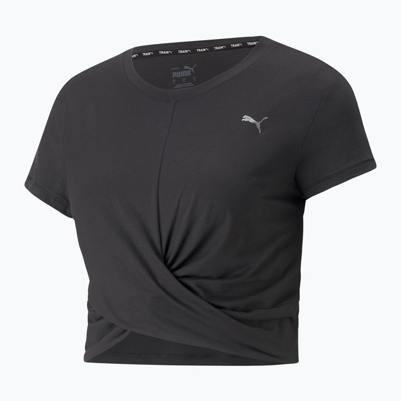 Dámske tričko na jogu PUMA Studio Yogini Lite Twist black 523164 01